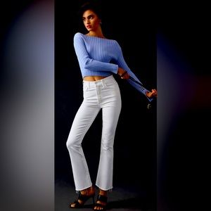 🔥NWT MOTHER Best-Selling White Jeans‼️